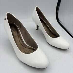 LifeStride Heels Womens Size 8 M Parigi Soft System Pumps White Lightly‎ Used